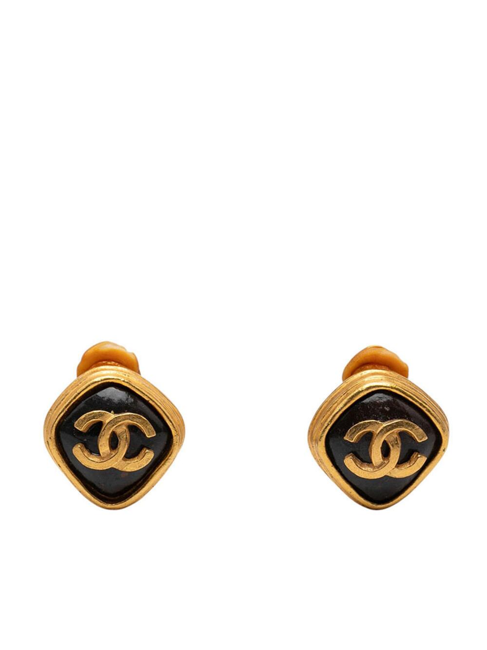 Chanel Cc Logo Clip-On Earrings Metal #299495C69B